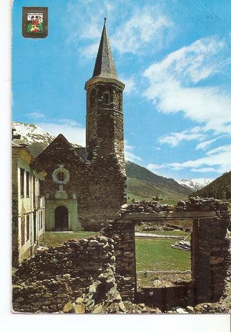 Postal 038430 : Pirineu Catala (Lleida). Vall dAran. Detalle del Santuario de Notre-Dame