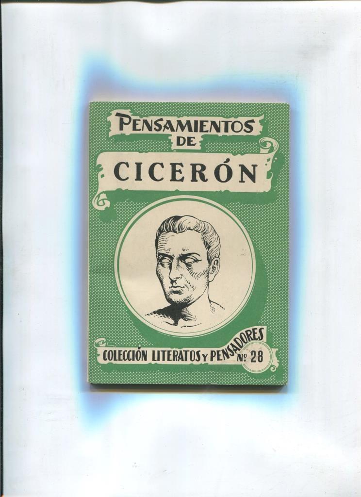 Literatos y pensadores numero 028: Pensamientos de Ciceron