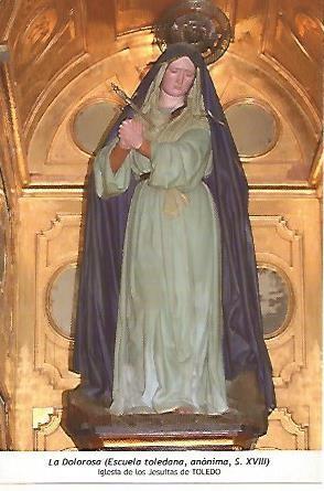 POSTAL 54598: La Dolorosa siglo XVIII. Toledo