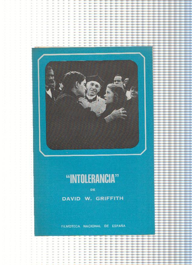 Intolerancia de David W. Griffith ( programa-ficha de la pelicula )