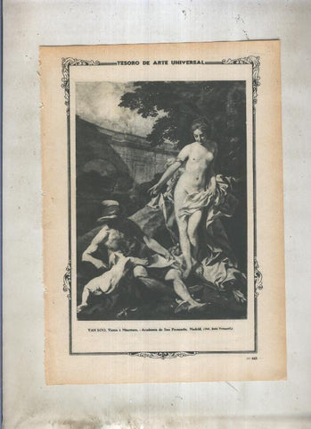 Lamina 012: Venus y Mercurio de Van Loo