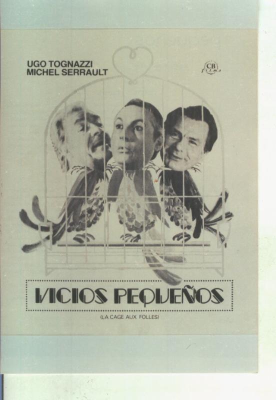 Foto cine 386: Vicios pequeños (Ugo Tognazzi-Michel Serrault)
