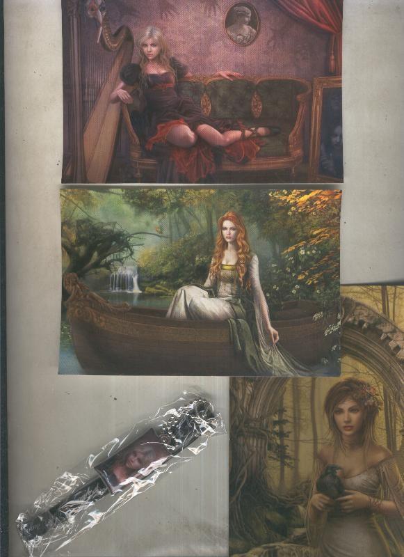 Forgotten: juego 3 postales + pulsera