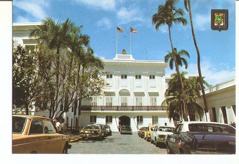 Postal 022611 : Fachada del Palacio de Santa Catalina,  la Fortaleza, Puerto Rico (San Juan)