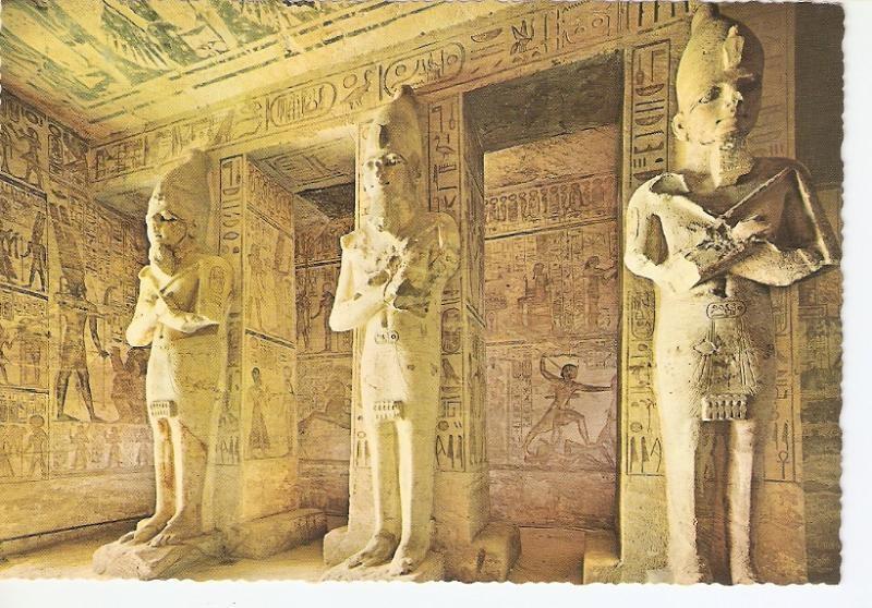 Postal 026781 : Abu Simbel: Hypostyle hall in the Great Temple