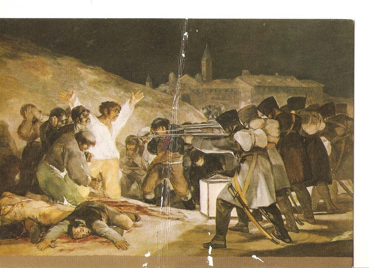 Postal 037769 : Goya. Los Fusilamientos en la Montaña del Principe Pio