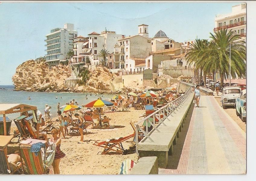 Postal 041706 : Benidorm. Playa de Levante. Detalle