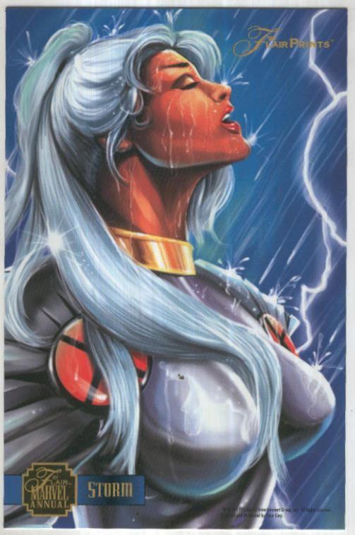 FLAIR MARVEL ANUAL PRINTS 1995: STORM - Tormenta (Fleer Corporation 1995)