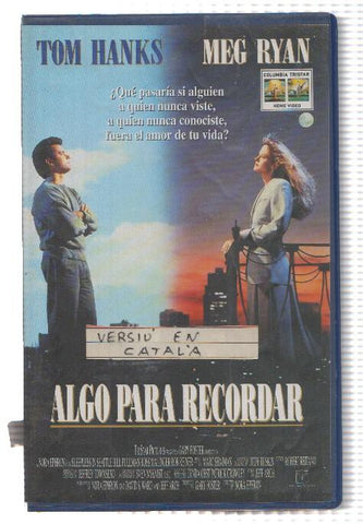 Cine VHS: ALGO PARA RECORDAR - Tom Hanks (Columbia)