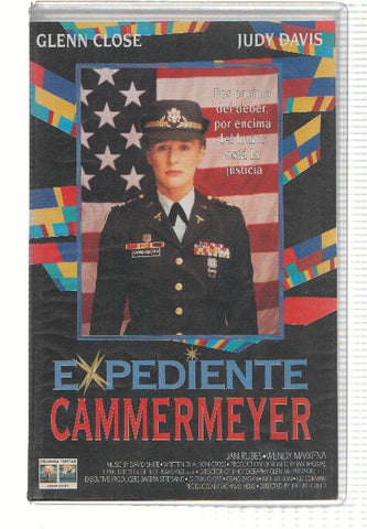 Cine VHS: EXPEDIENTE CAMMERMEYER - Glenn Close