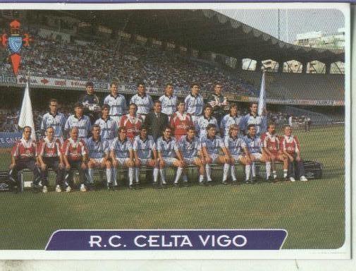 Cromos: Las fichas de la liga 95/96-Celta: R.C.Celta Vigo: plantilla