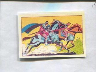 Facsimil: Cromo El Guerrero del Antifaz serie 3: La Marquesita de Peñarrosa numero 49