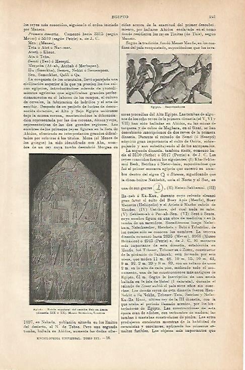 LAMINA ESPASA 6785: Estela sepulcral del escriba Bak-en-Amen. Egipto