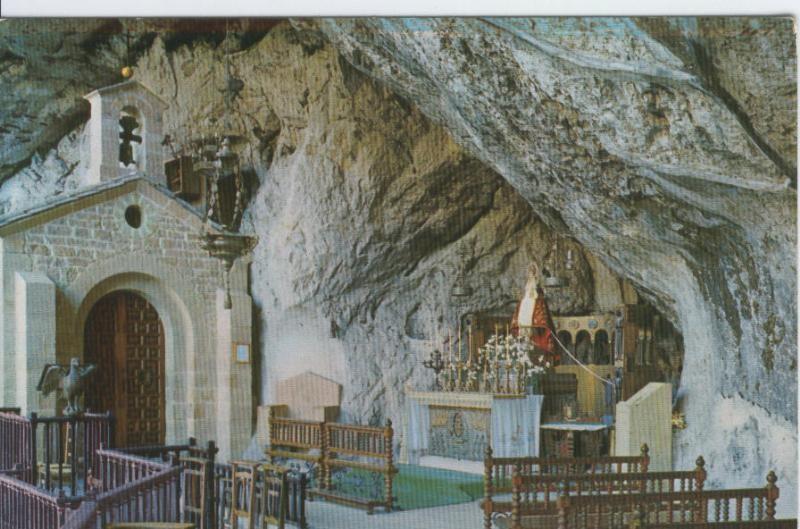 Postal 012892: Virgen en la Cueva (Covadonga)