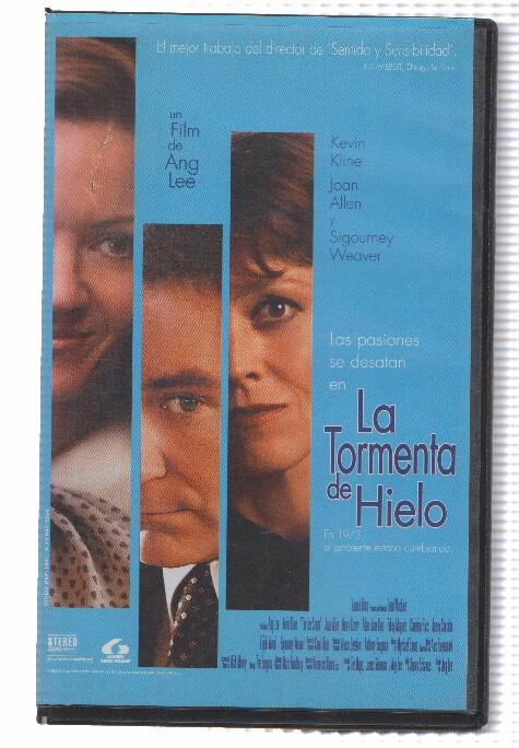 Cine VHS: LA TORMENTA DE HIELO - Sigourney Weaver