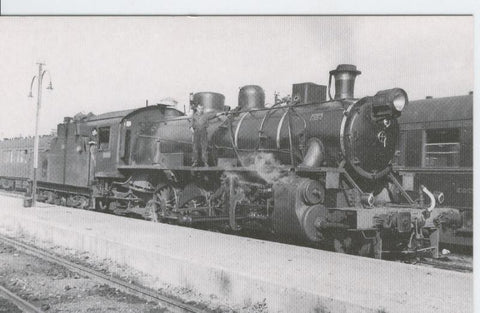 Postal 012535: Locomotora Vapor en Estacion de Tarragona, años cincuenta