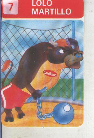 Cromos Los Zoolimpicos de Tostarica de  Cuetara numero 07: Lolo martillo