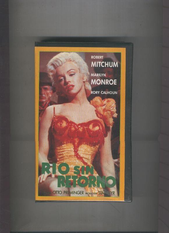 Video VHS: Rio sin retorno (Robert Mitchum y Marilyn Monroe)
