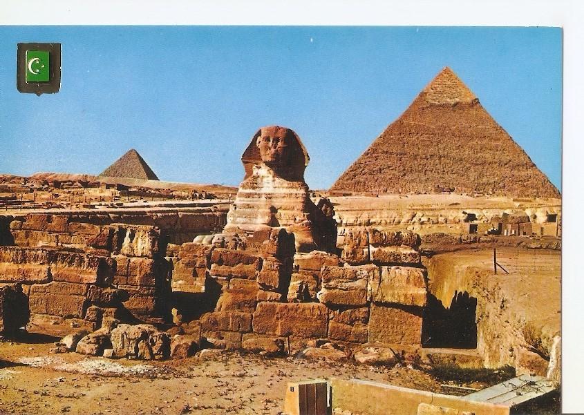 Postal 042852 : Cinco Continentes. Giza (Egipto). Las Piramides de Kephren y Mycerinos