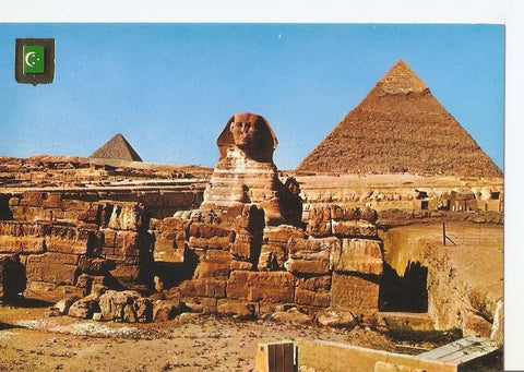 Postal 042852 : Cinco Continentes. Giza (Egipto). Las Piramides de Kephren y Mycerinos