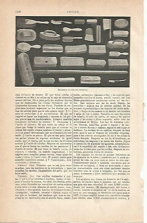 LAMINA ESPASA 2922: Tipos de cepillos