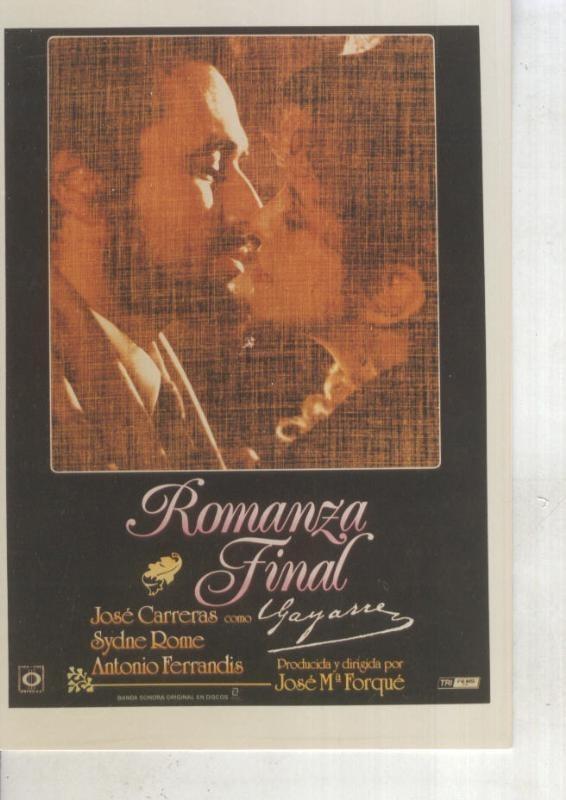Foto cine 467: Romanza final (Jose Carreras)