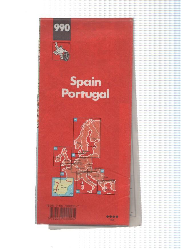 Guia Michelin España -Portugal numero 990 para 1992