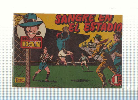 Inspector Dan, original de Bruguera numero 14: Sangre en el estadio