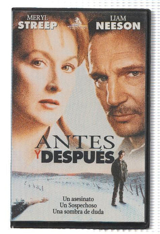 Cine VHS: ANTES Y DESPUES - Meryl Streep, Liam Neeson
