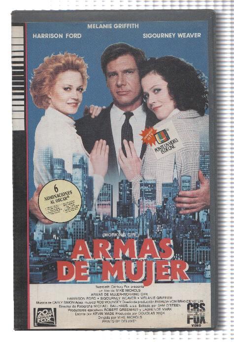 Cine VHS: ARMAS DE MUJER - Harrison Ford