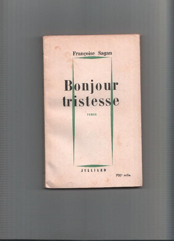 Bonjour Tristesse (paginas por abrir al salir sin guillotinar de la imprenta)