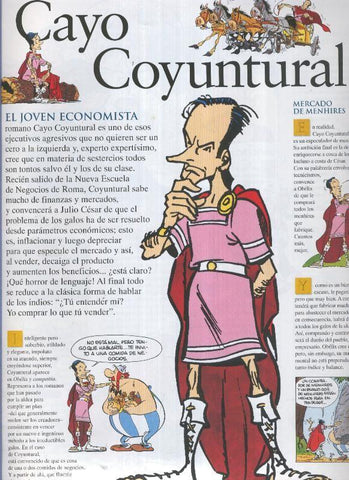 Poster-Ficha Asterix: Quien es quien: Cayo Coyuntural, patricio romano