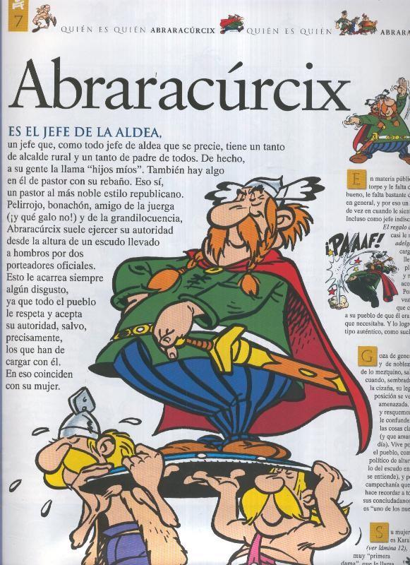 Poster-Ficha Asterix: Quien es quien: Abraracurcix