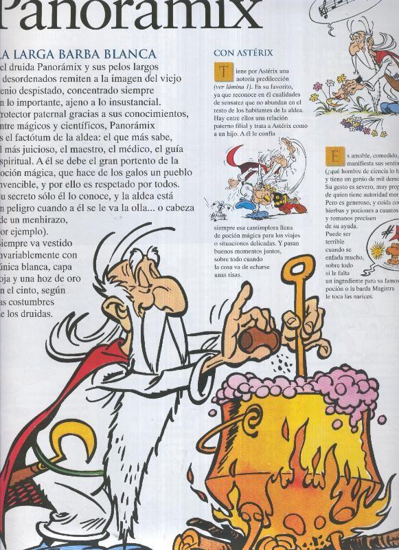 Poster-ficha Asterix: Quien es quien: Panoramix