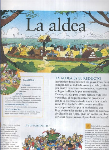 Poster-Ficha Asterix: Quien es quien: La aldea