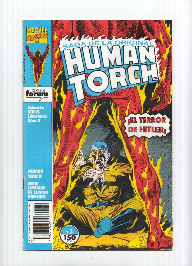 Saga de la original Human Torch (antorcha humana), serie limitada numero 3 (subrayado parte del credito)