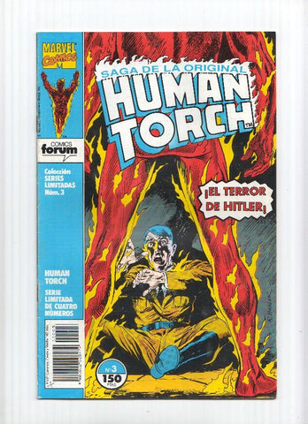 Saga de la original Human Torch (antorcha humana), serie limitada numero 3 (subrayado parte del credito)