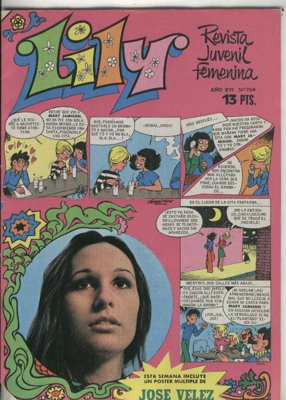Lily numero 0754: poster central 26,5 x 37 cm de Jose Velez