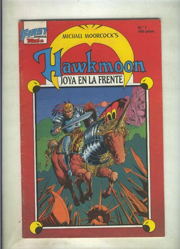 Hawkmoon numero 01: Joya en la frente (numerado 1 en trasera)