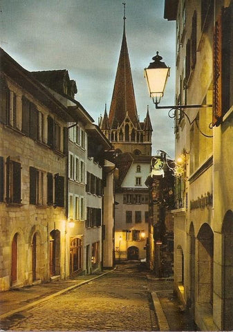 Postal 022406 : Lausanne Cite Devant et la cathedrale