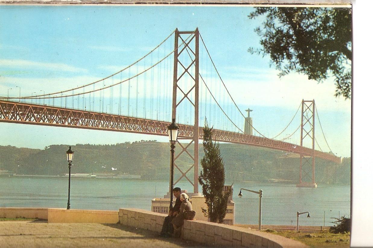 Postal 038347 : Lisboa - Portugal. Bridge across the Tagus River