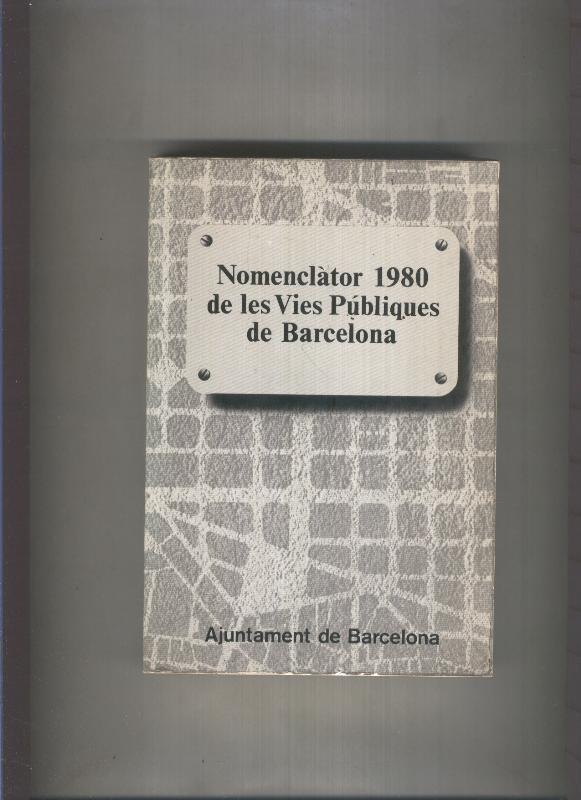 Nomenclator 1980 de les vies publiques de Barcelona