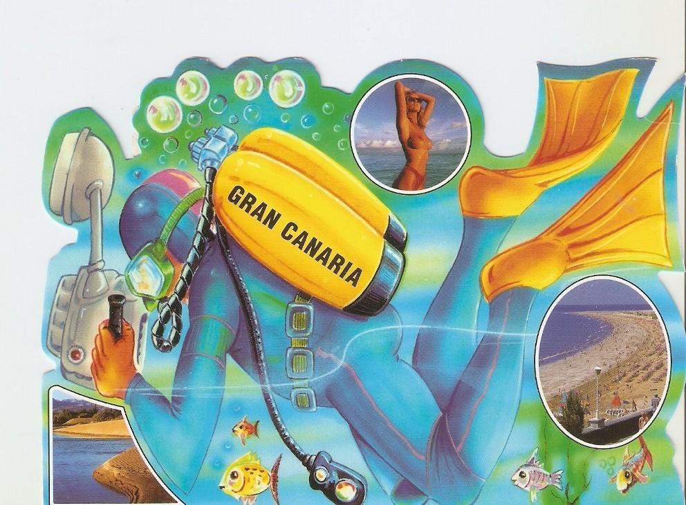 Postal 042138 : Souvenir de Gran Canaria