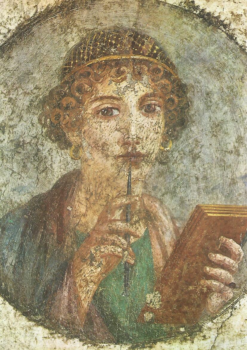 Lamina 024: Muchacha del calamo de Pompeya