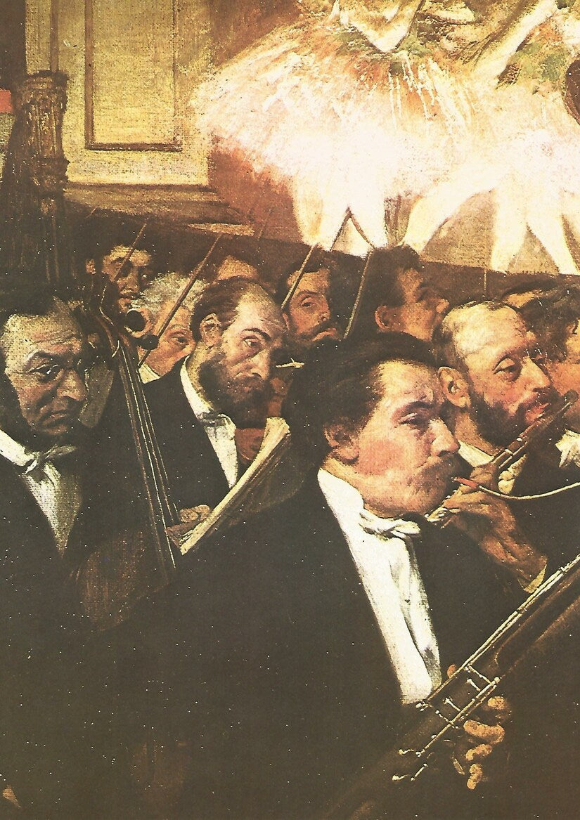 Lamina 116: Edgar Degas:  Musicos de la orquesta