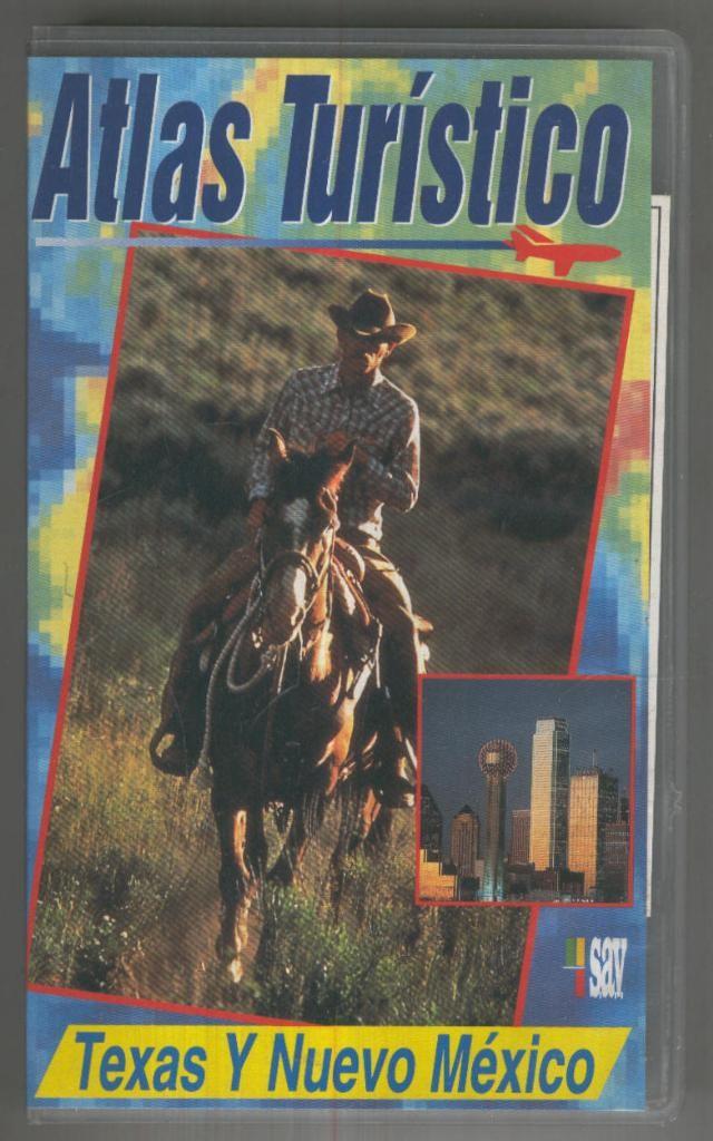 VHS Documental: ATLAS TURISTICO - TEXAS Y NUEVO MEXICO