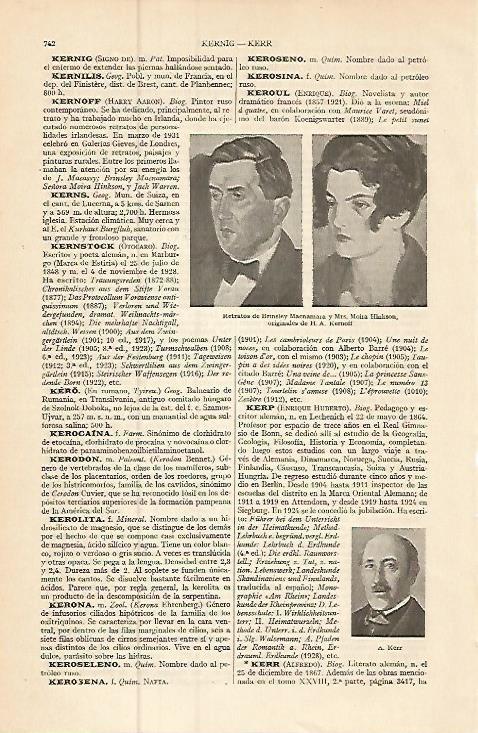 LAMINA ESPASA 9265: B. Macnamara y M. Hinkson por A. Kernoff
