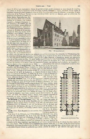 LAMINA ESPASA Alemania 12112: Ayuntamiento de Ulm Alemania