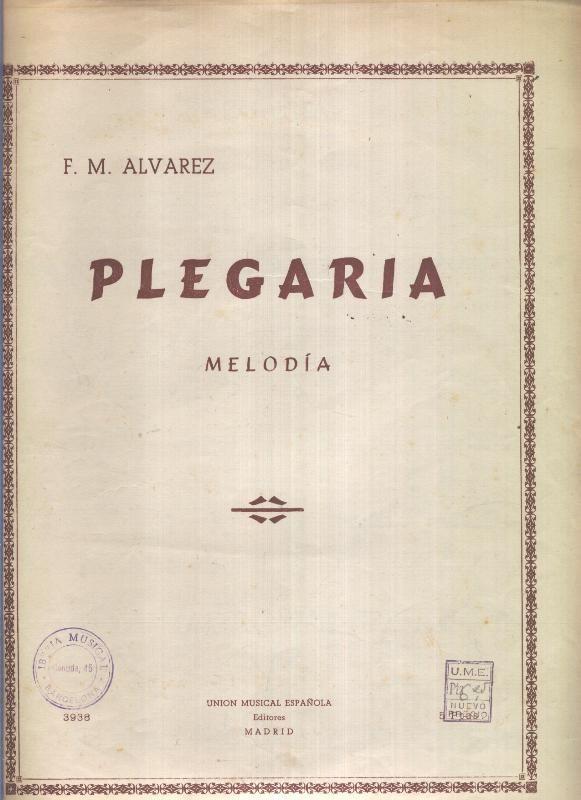 Plegaria de F.M.Alvarez