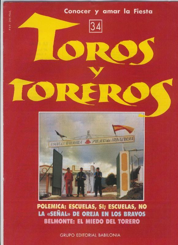 Portada fasciculo Toros y Toreros numero 34